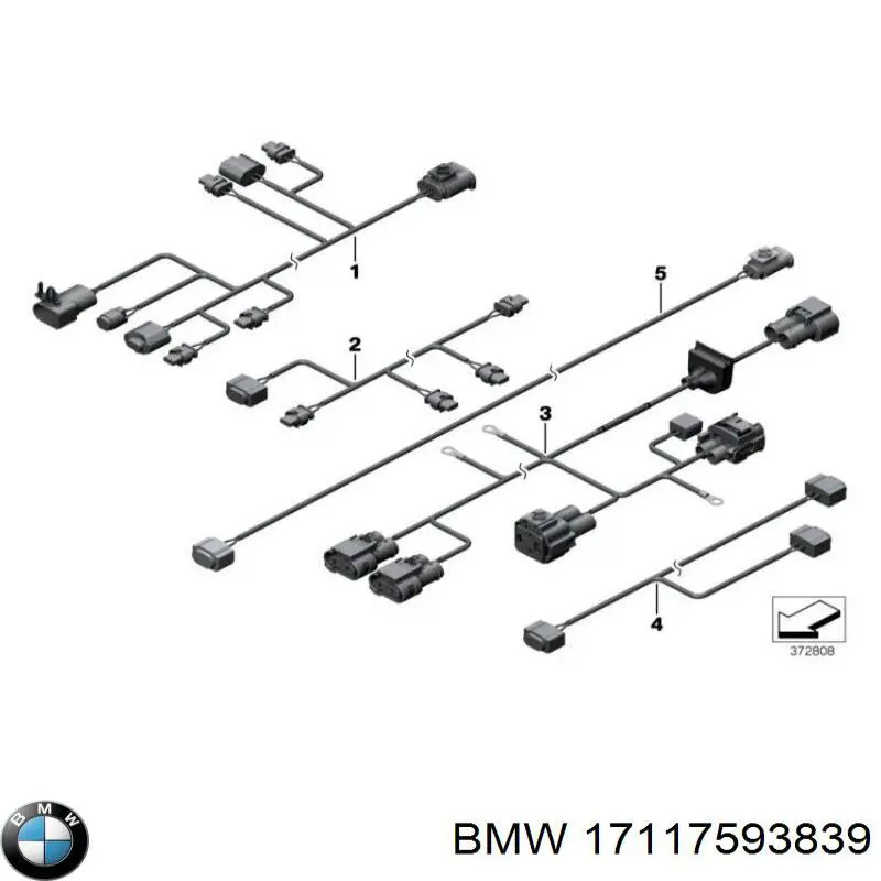 17117593839 BMW Consola direita do radiador