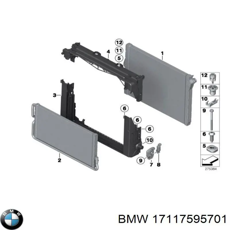 Cápsula (prendedor) de fixação do forro do pára-choque do pára-lama dianteiro BMW 17117595701 preço, a partir de 4,04 USD