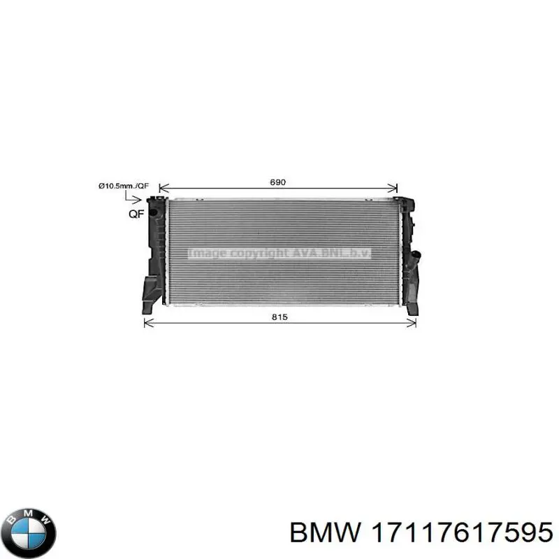 Radiador de esfriamento de motor BMW 17117617595 preço, a partir de 153,96 USD
