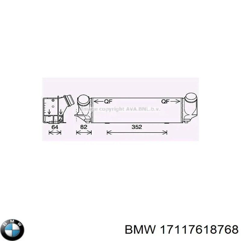 Compre 17117618768 BMW Radiador de intercooler