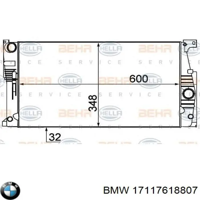 Compre 17117618807 BMW Radiador de esfriamento de motor