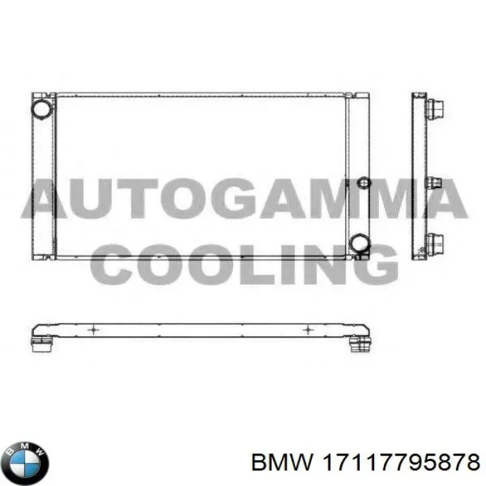 Radiador de esfriamento de motor BMW 17117795878 preço, a partir de 87,96 USD