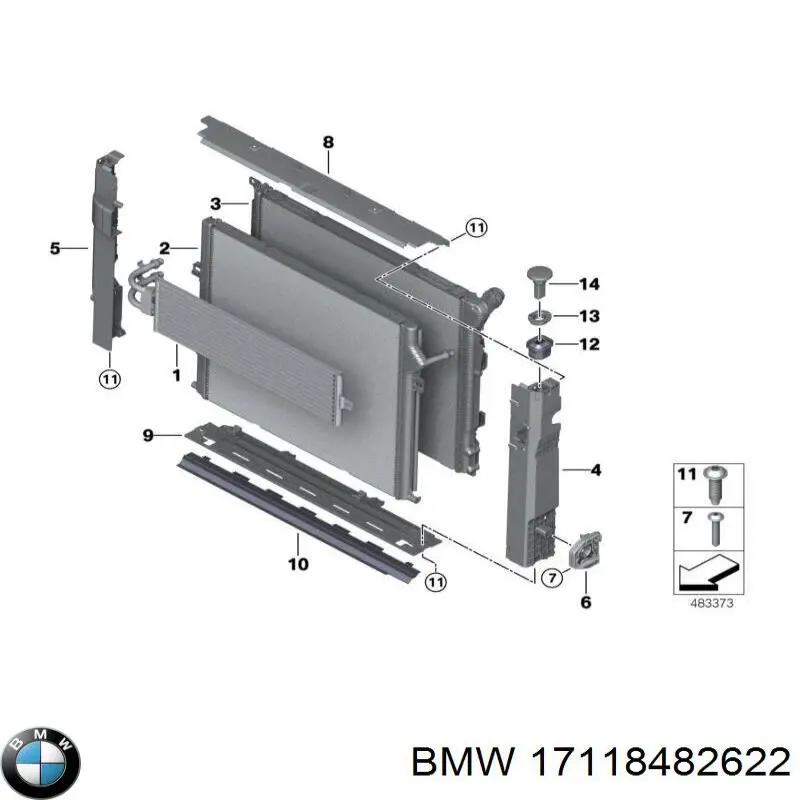 20C4081 Polcar Radiador de esfriamento de motor