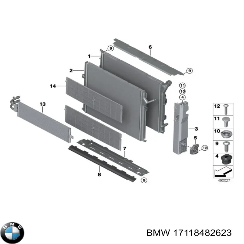 Compre 550205 NRF Radiador de esfriamento de motor