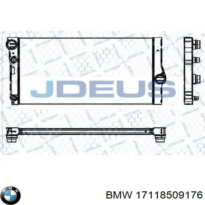 17118509176 BMW Radiador de esfriamento de motor