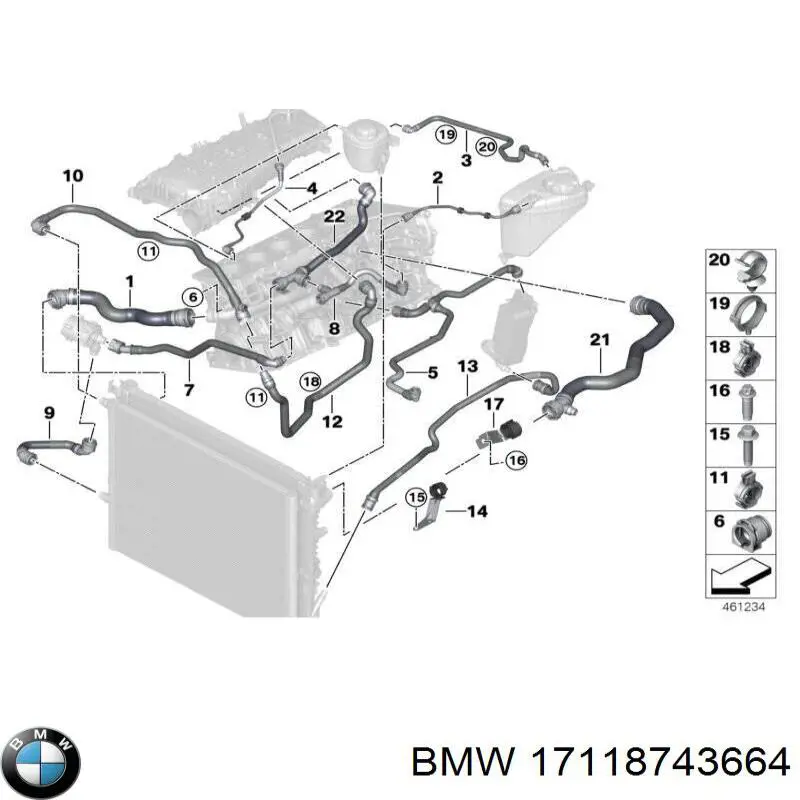 Radiador de esfriamento de motor Depo/Loro/Abakus 0040170051
