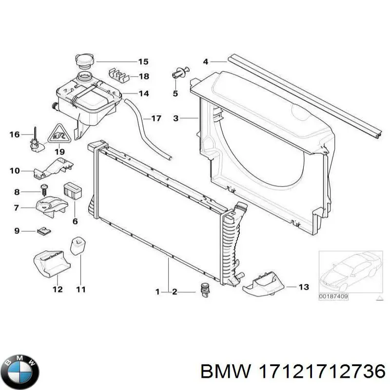 Mangueira (cano derivado) do sistema de esfriamento BMW 17121712736 preço, a partir de 8,91 USD