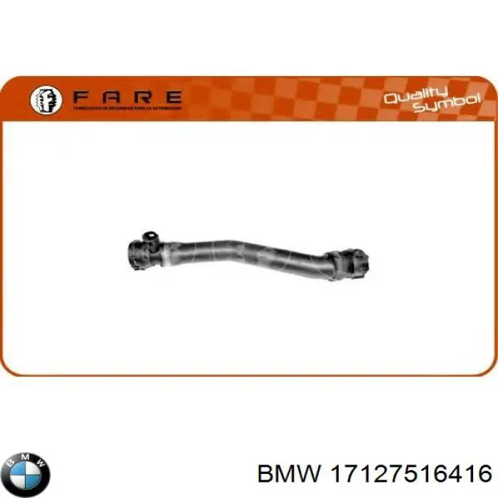 17127516416 BMW Mangueira (cano derivado) inferior do radiador de esfriamento
