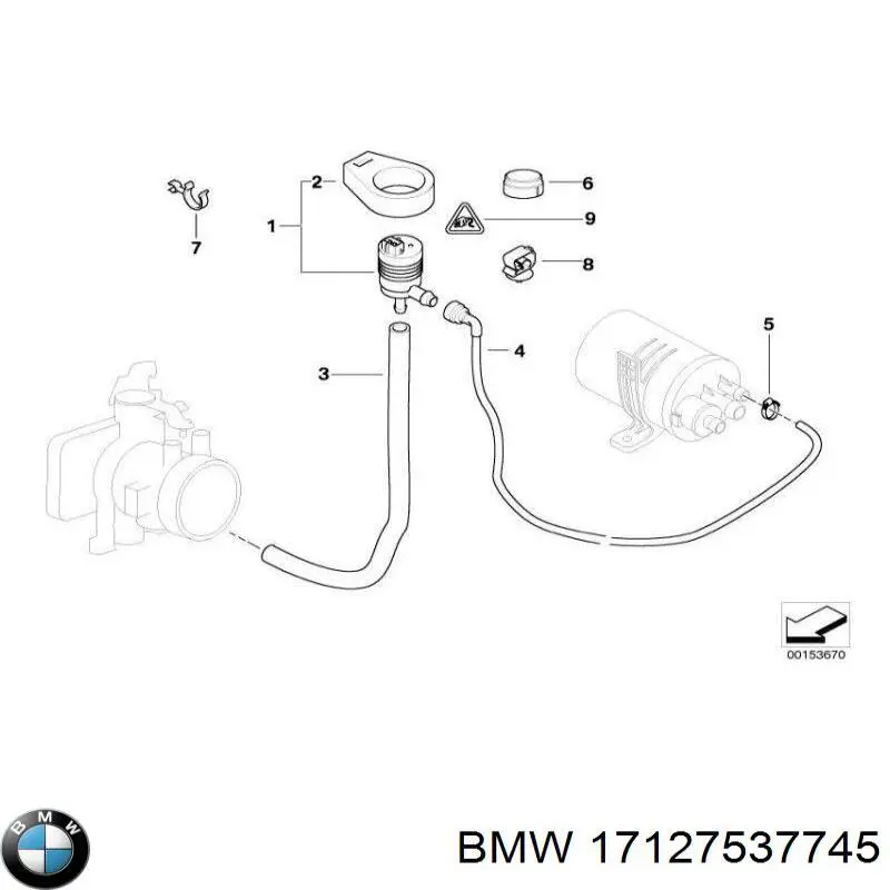 Mangueira (cano derivado) do sistema de esfriamento BMW 17127537745 preço, a partir de 49,99 USD