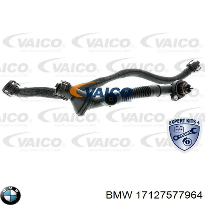 17127577964 BMW Mangueira (cano derivado) do radiador de esfriamento superior