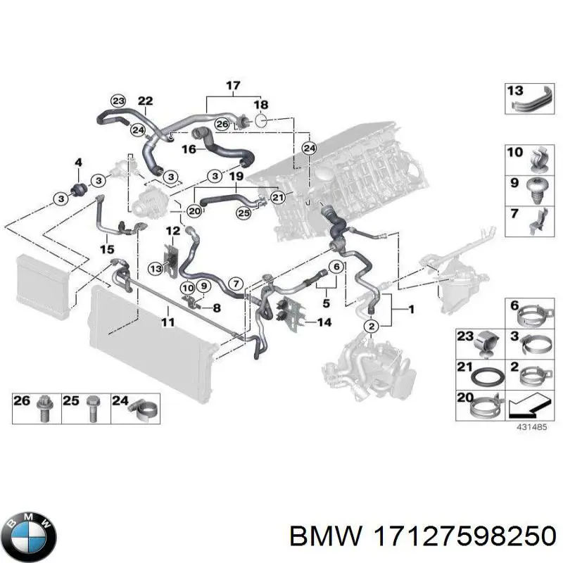  BMW 17127598250 preço, a partir de 180,68 USD