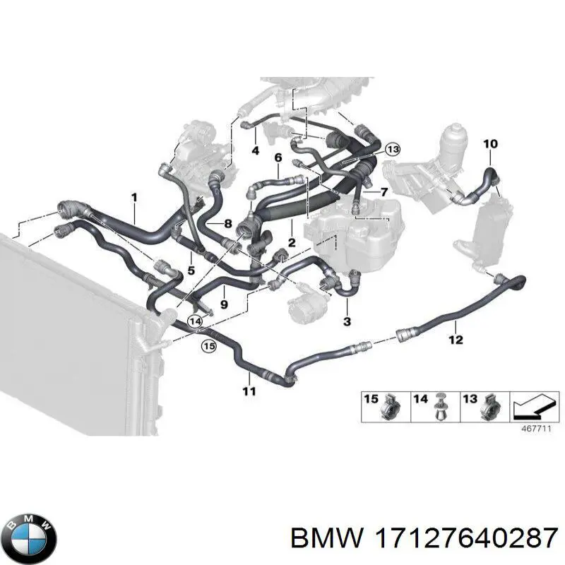  BMW 17127640287 preço, a partir de 19,58 USD
