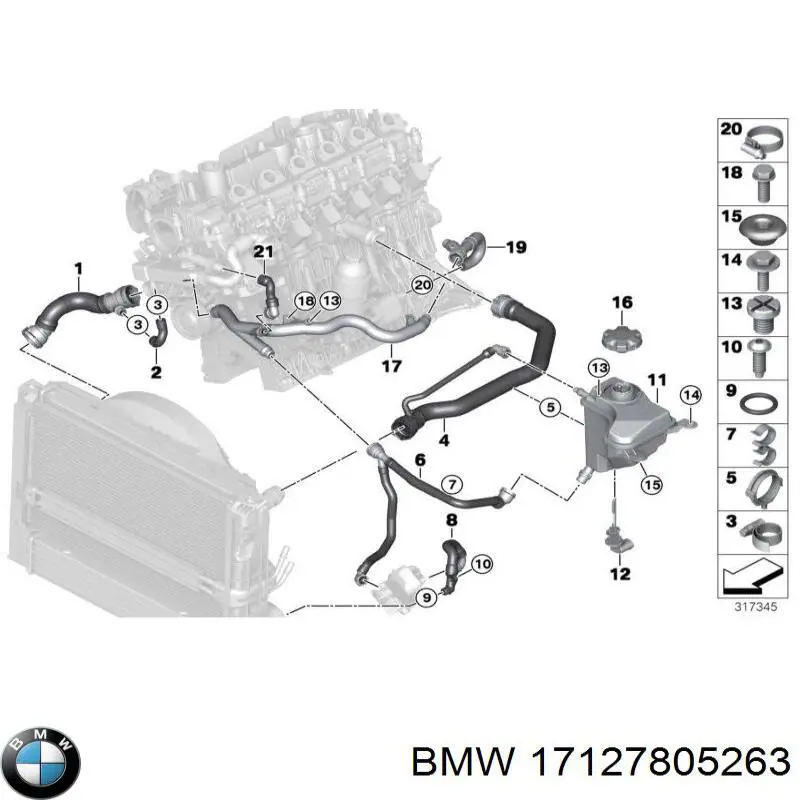  BMW 17127805263 preço, a partir de 103,93 USD