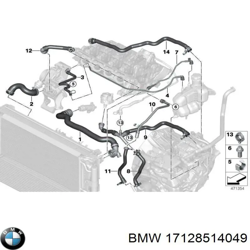  BMW 17128514049 preço, a partir de 60,39 USD