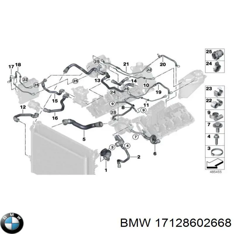  BMW 17128602668 preço, a partir de 37,55 USD