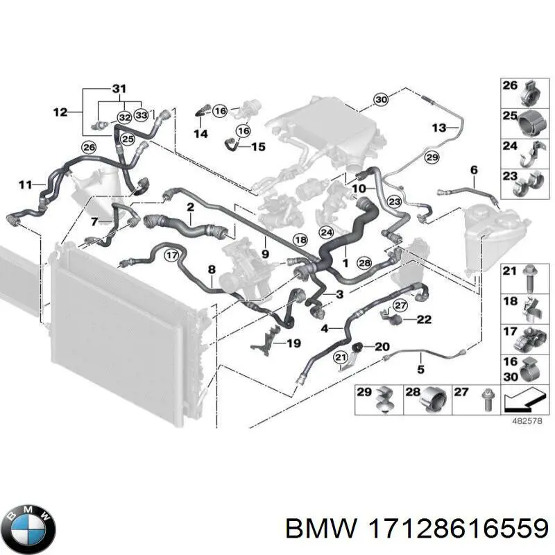 Compre 17128616559 BMW 
