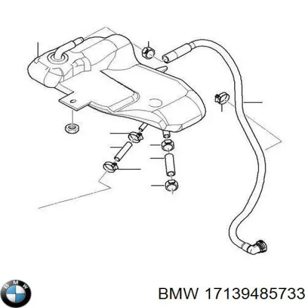 Tanque de expansão do sistema de esfriamento BMW 17139485733 preço, a partir de 50,35 USD