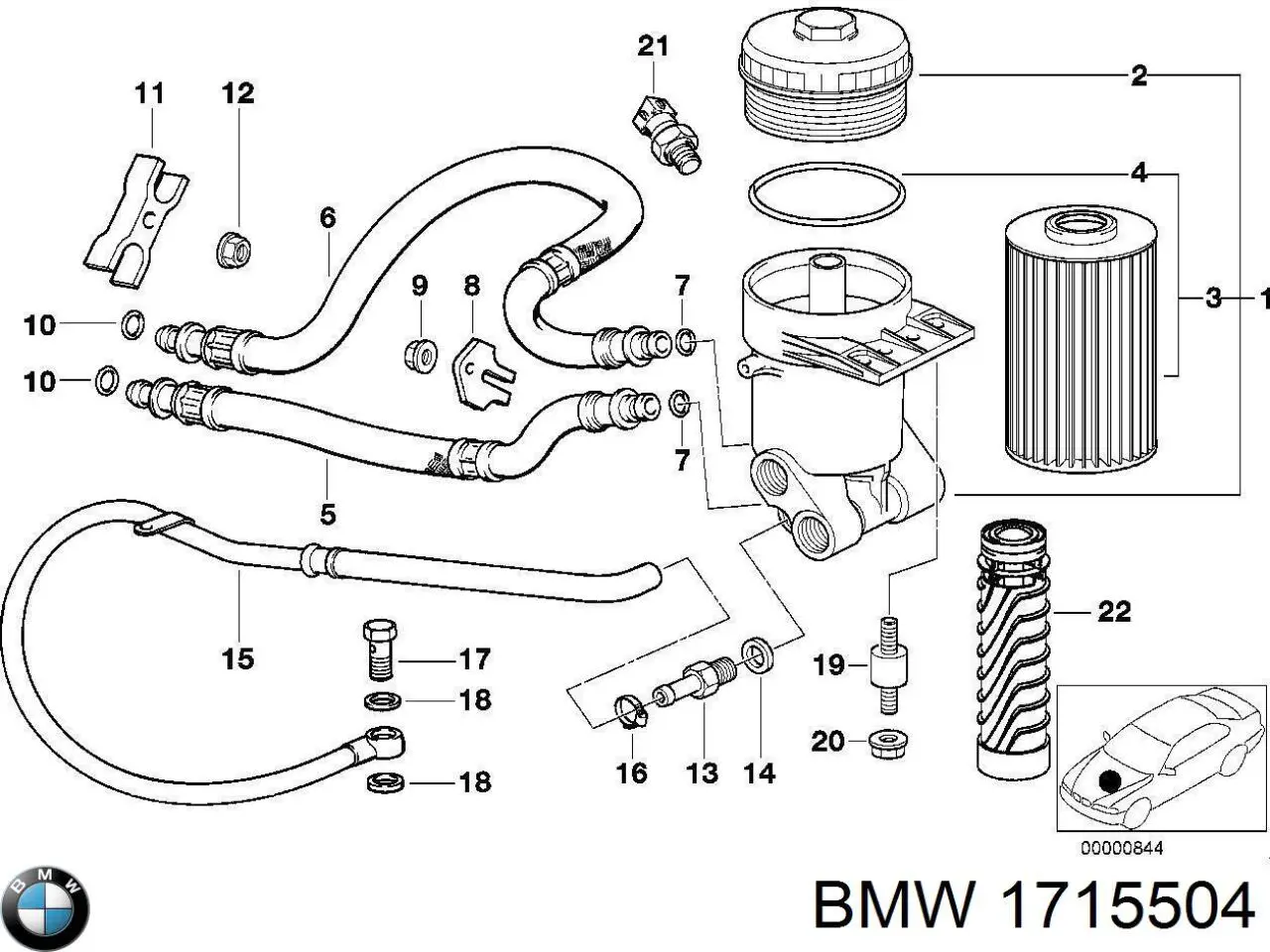 Sensor de pressão de óleo BMW 1715504 preço, a partir de 6,67 USD