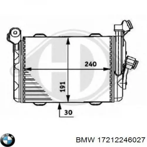 Radiador de óleo BMW 17212246027 preço, a partir de 109,15 USD