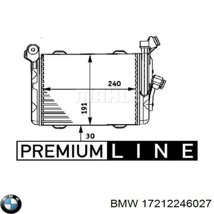 Compre 17212246027 BMW Radiador de óleo