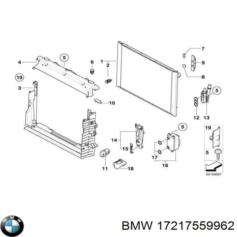 Termostato adicional BMW 17217559962 preço, a partir de 35,78 USD