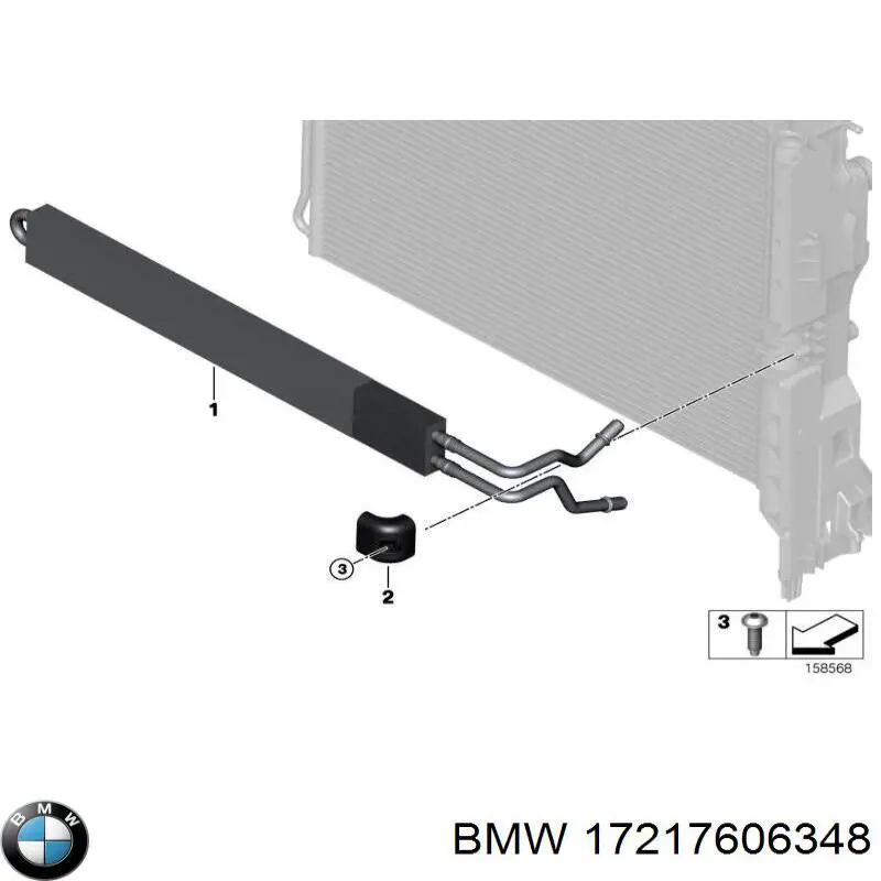 17217606348 BMW Radiador da Direção hidrâulica assistida