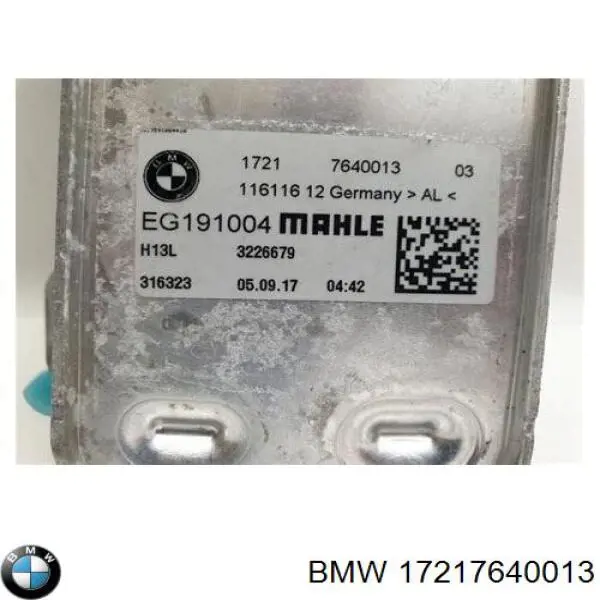Compre 17217640013 BMW Radiador de esfriamento, Caixa Automática de Mudança
