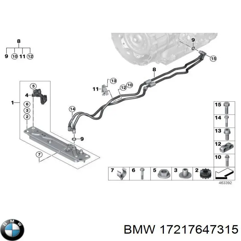 Compre 17217647315 BMW Radiador de esfriamento, Caixa Automática de Mudança