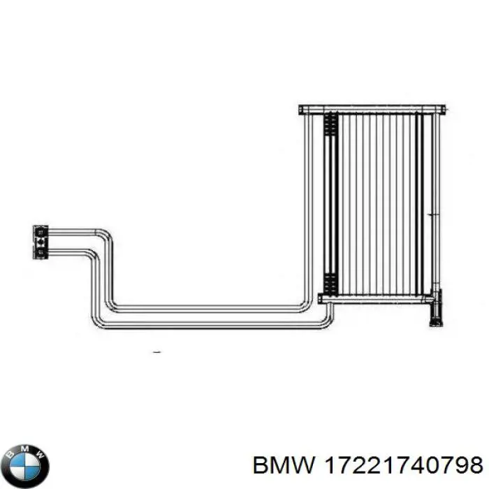 Compre 17221740798 BMW Radiador de esfriamento, Caixa Automática de Mudança