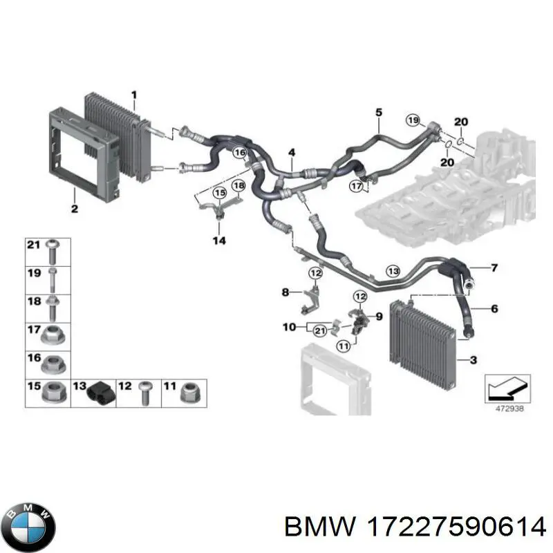  BMW 17227590614 preço, a partir de 363,10 USD