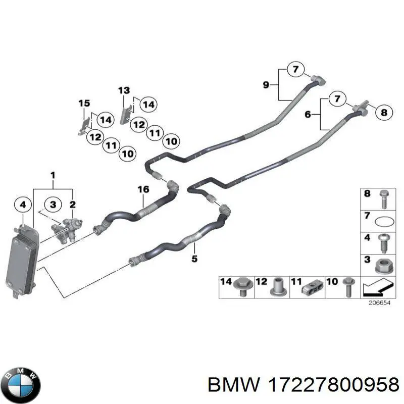Vedante de tampa do gargalho de enchimento de óleo BMW 17227800958 preço, a partir de 5,54 USD