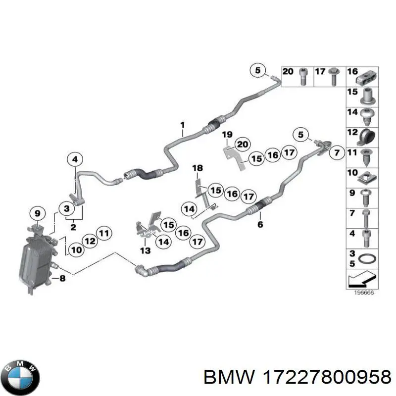 Compre 17227800958 BMW Vedante de tampa do gargalho de enchimento de óleo