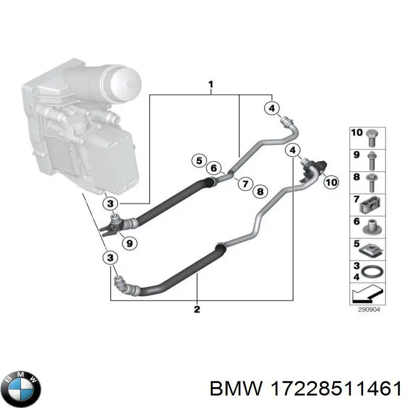 Vedante anular de tubo de esfriamento da Caixa Automática de Mudança BMW 17228511461 preço, a partir de 12,40 USD