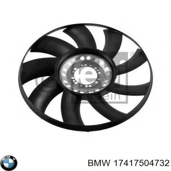 Ventilador (roda de aletas) do radiador de esfriamento BMW 17417504732 preço, a partir de 69,81 USD