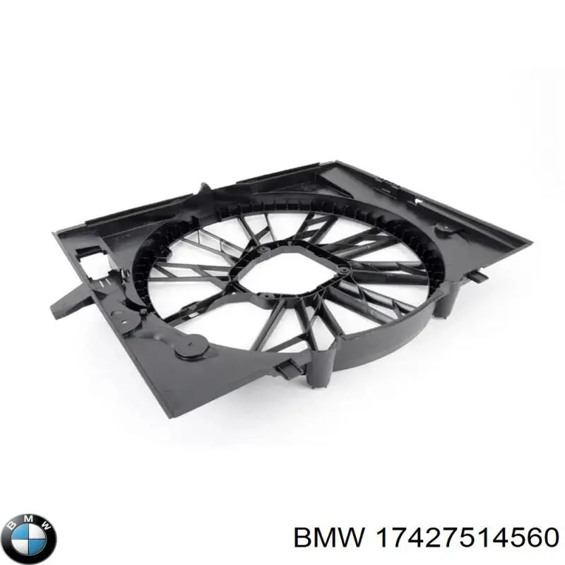 Compre 47860 NRF Difusor do radiador de esfriamento, montado com motor e roda de aletas