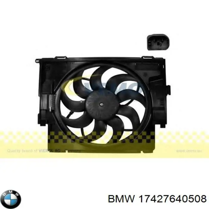 Difusor do radiador de esfriamento, montado com motor e roda de aletas BMW 17427640508 preço, a partir de 141,31 USD
