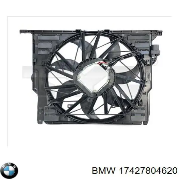 17427804620 BMW Ventilador elétrico de esfriamento montado (motor + roda de aletas)