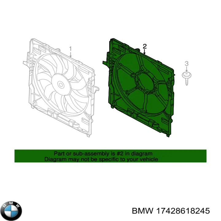 Difusor do radiador de esfriamento BMW 17428618245 preço, a partir de 292,87 USD