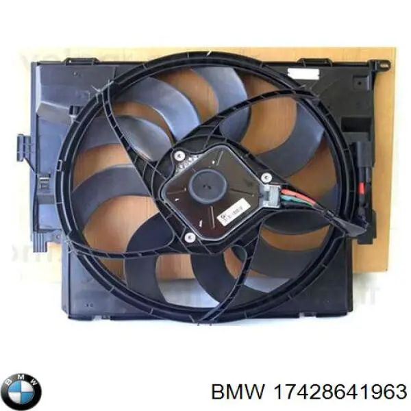 17428641963 BMW Difusor do radiador de esfriamento, montado com motor e roda de aletas