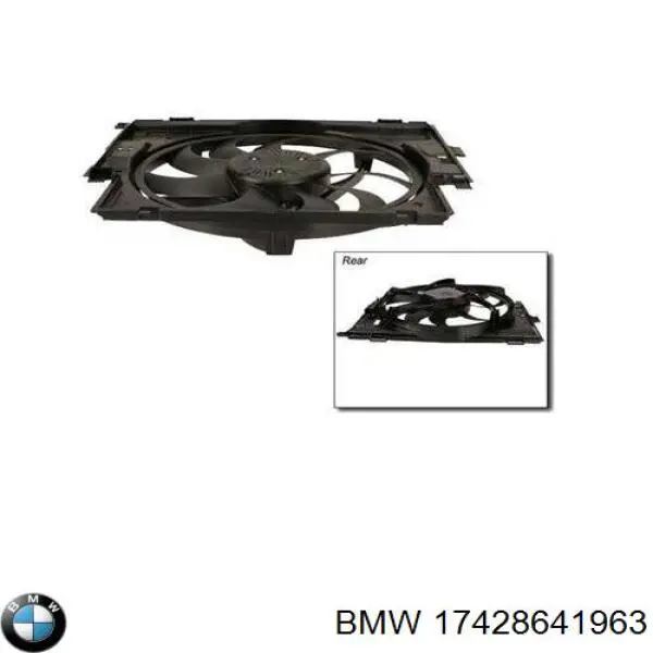 Compre 17428641963 BMW Difusor do radiador de esfriamento, montado com motor e roda de aletas