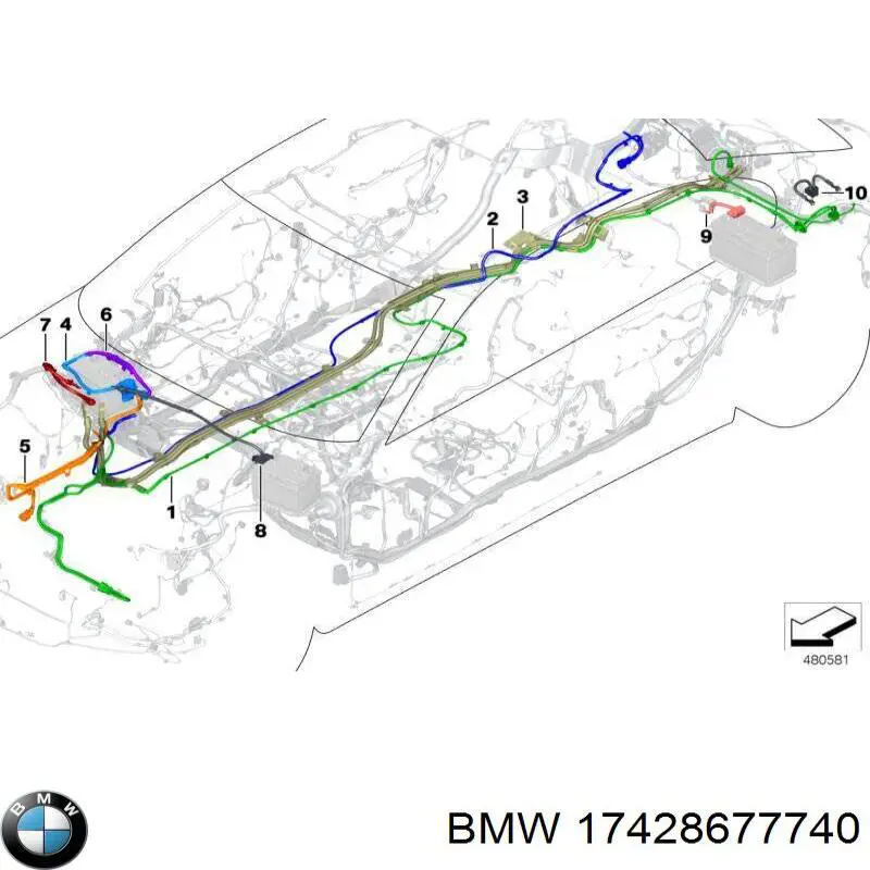 17428677740 BMW Difusor do radiador de esfriamento, montado com motor e roda de aletas