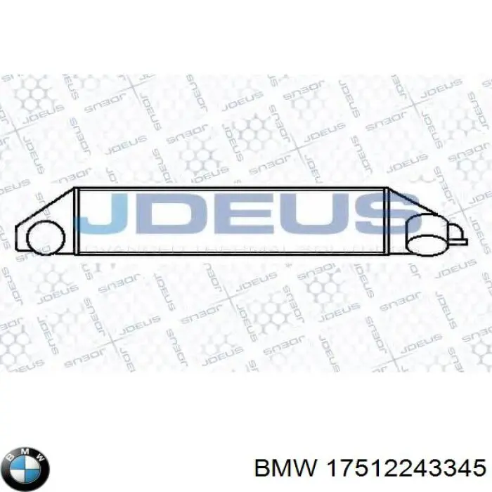 Compre 17512243345 BMW Radiador de intercooler