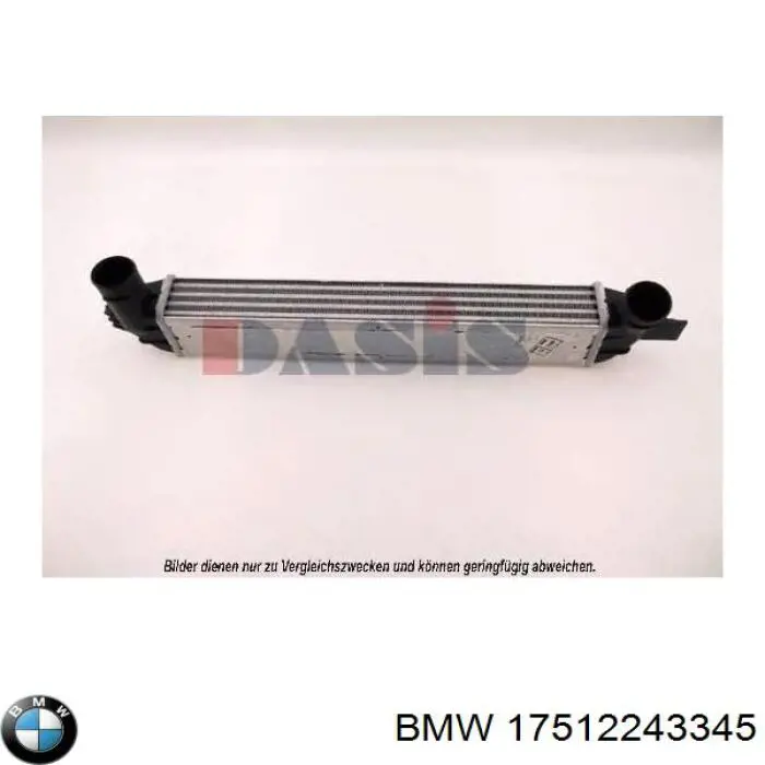 17512243345 BMW Radiador de intercooler