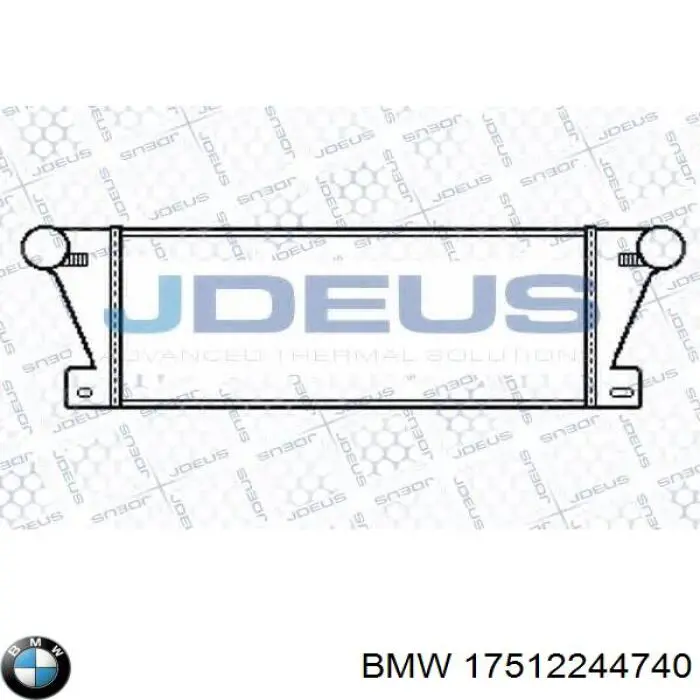 Compre 17512244740 BMW Radiador de intercooler