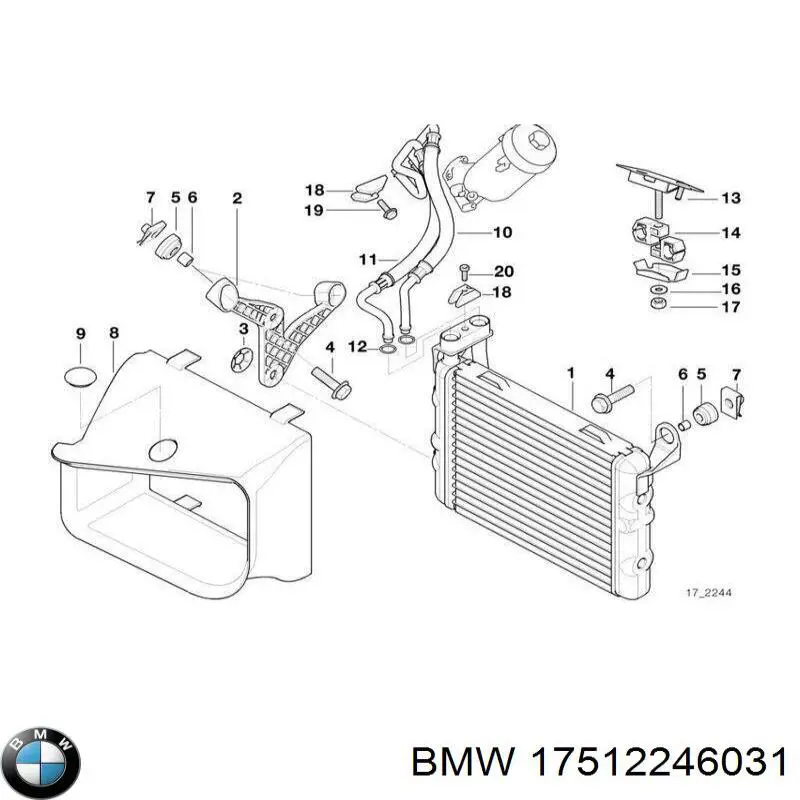 Radiador de intercooler BMW 17512246031 preço, a partir de 101,80 USD