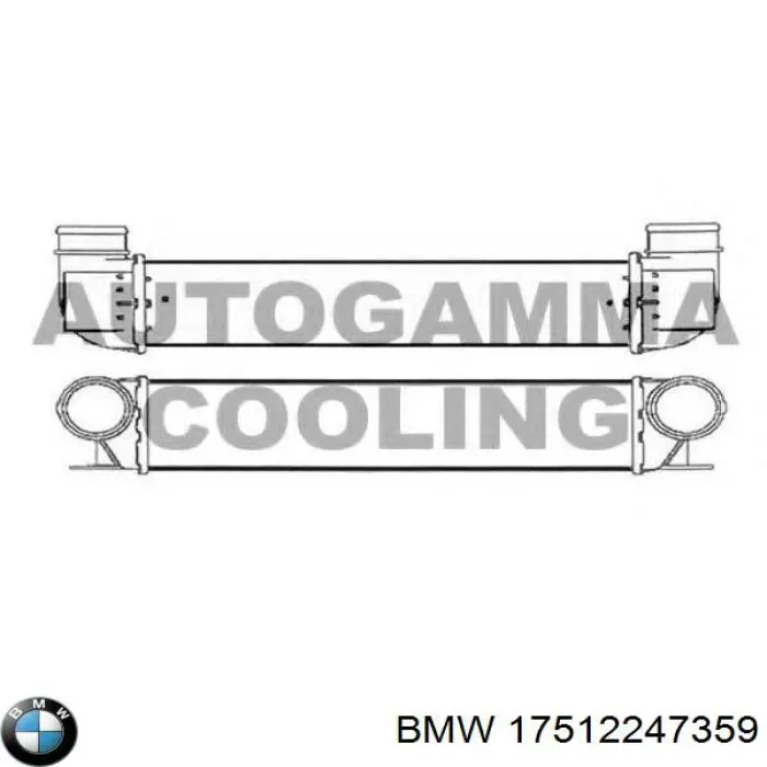 Compre 17512247359 BMW Radiador de intercooler