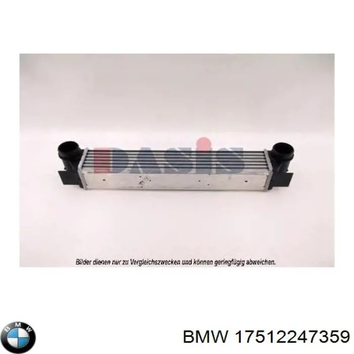 17512247359 BMW Radiador de intercooler