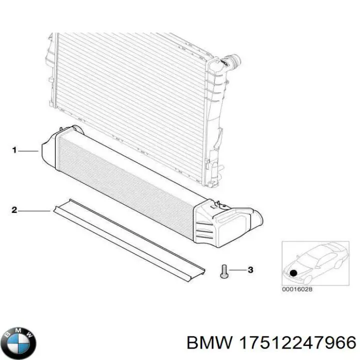 Radiador de intercooler BMW 17512247966 preço, a partir de 91,94 USD