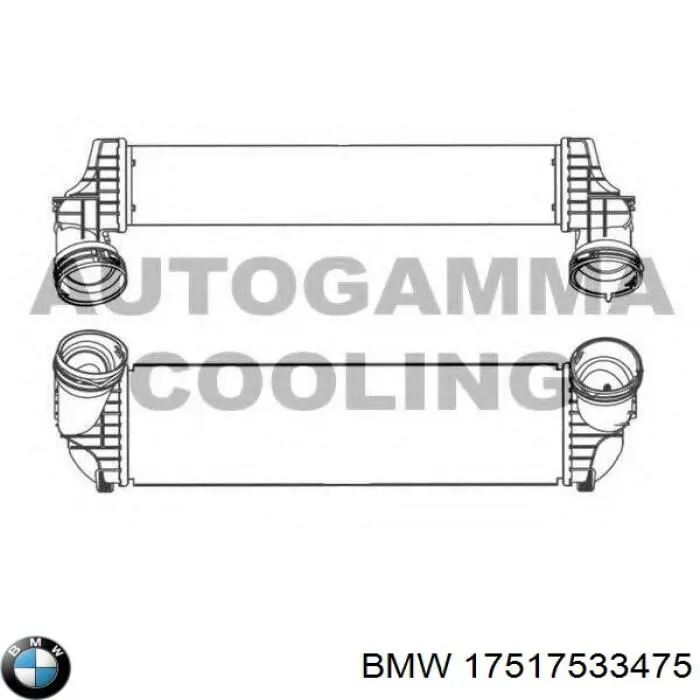 17517533475 BMW Radiador de intercooler