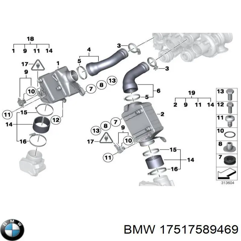 Radiador de intercooler BMW 17517589469 preço, a partir de 361,48 USD